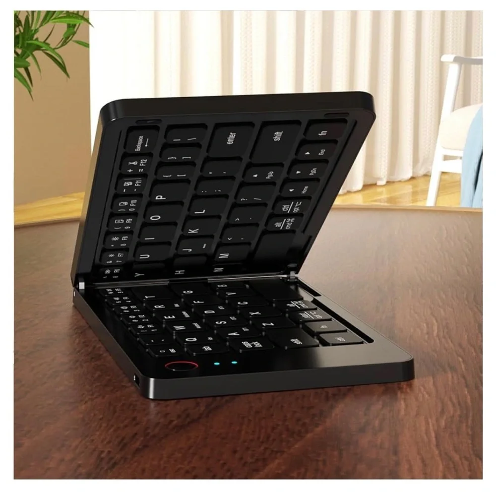 NIB Foldable Wireless Bluetooth Keyboard with Holder